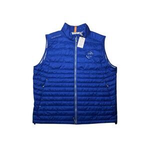 NEW Peter Millar Hyperlight Vest Mens XL Blue Puffer Golf Quilted Insulated